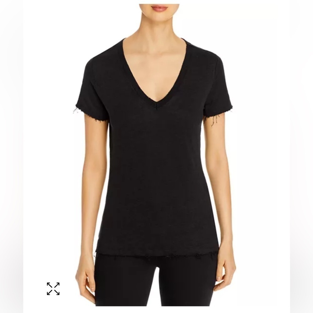 Elan Linen Distressed T-Shirt